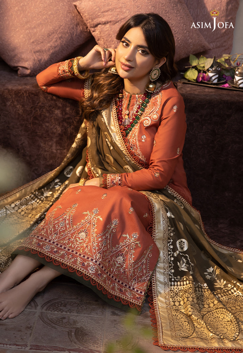 AJZB-14 EMBROIDERED CAMBRIC 3 PCS