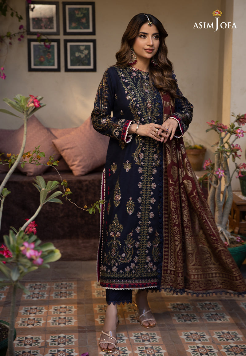 AJZB-22 EMBROIDERED CAMBRIC 3 PCS