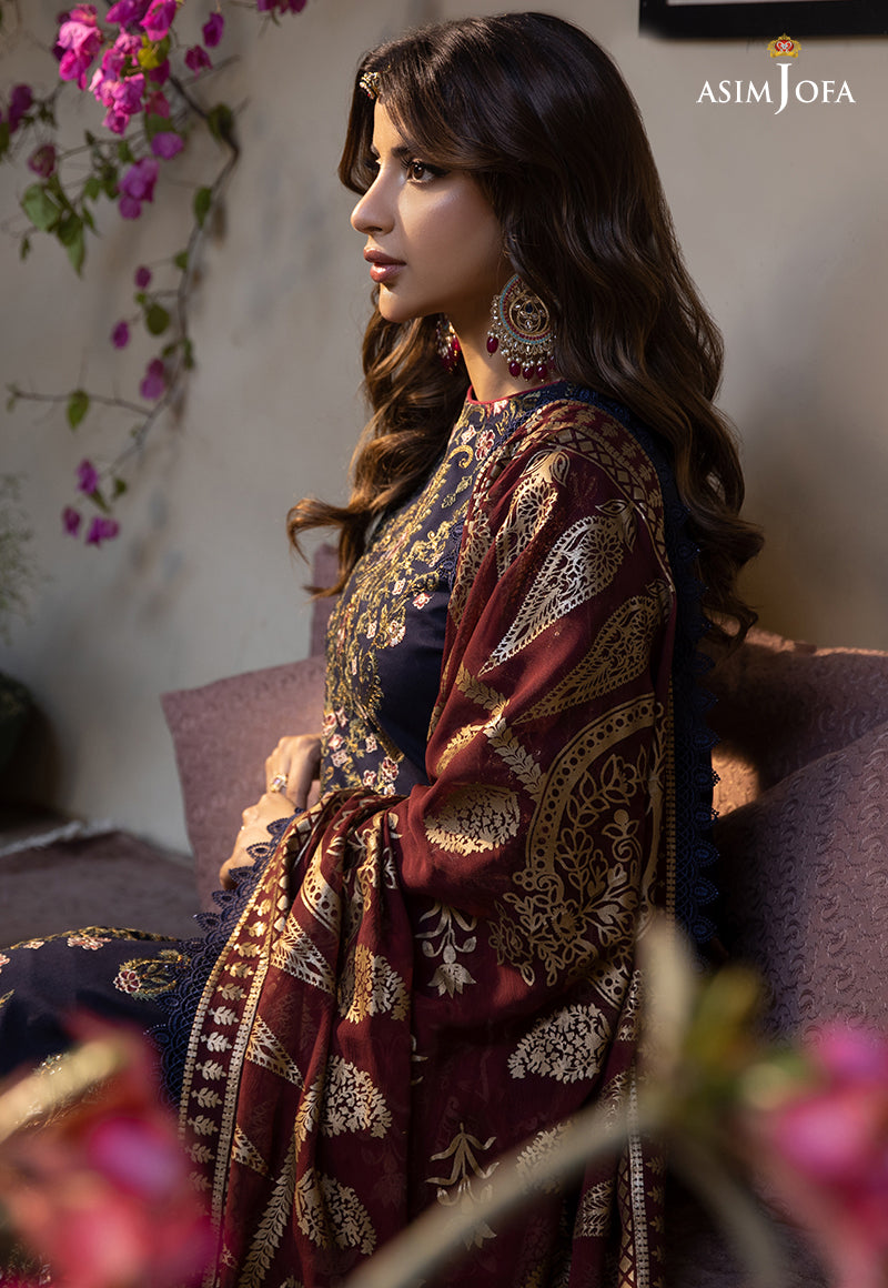 AJZB-22 EMBROIDERED CAMBRIC 3 PCS