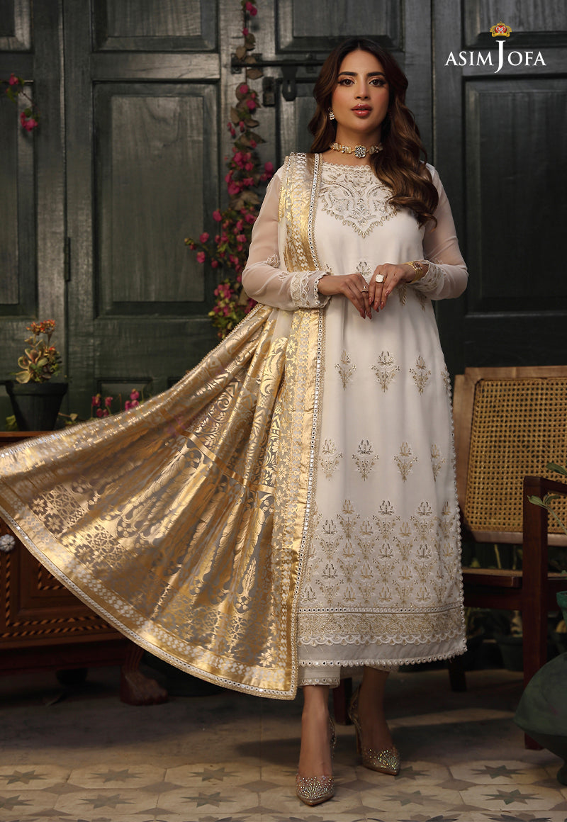 AJZB-12 EMBROIDERED CHIFFON 3 PCS