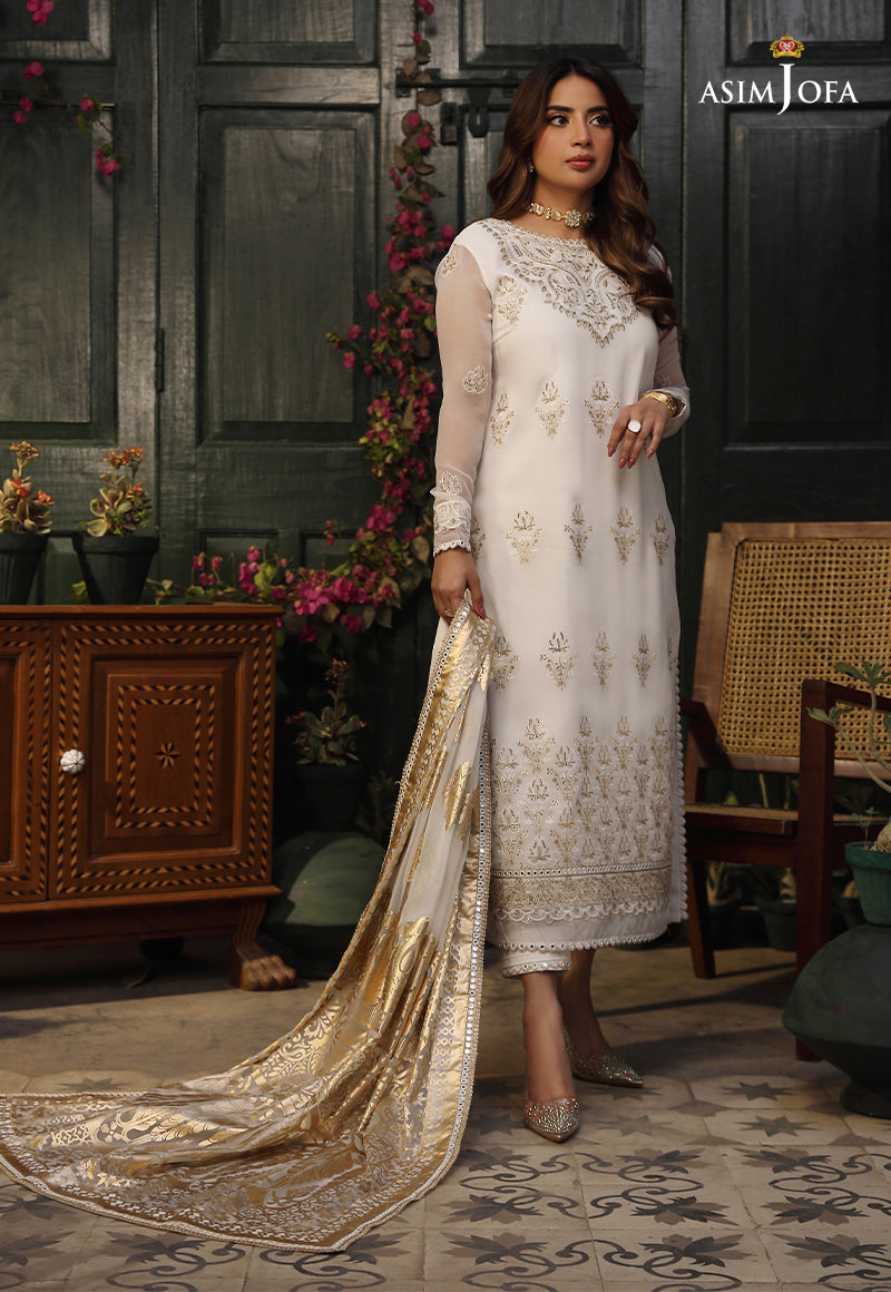 AJZB-12 EMBROIDERED CHIFFON 3 PCS