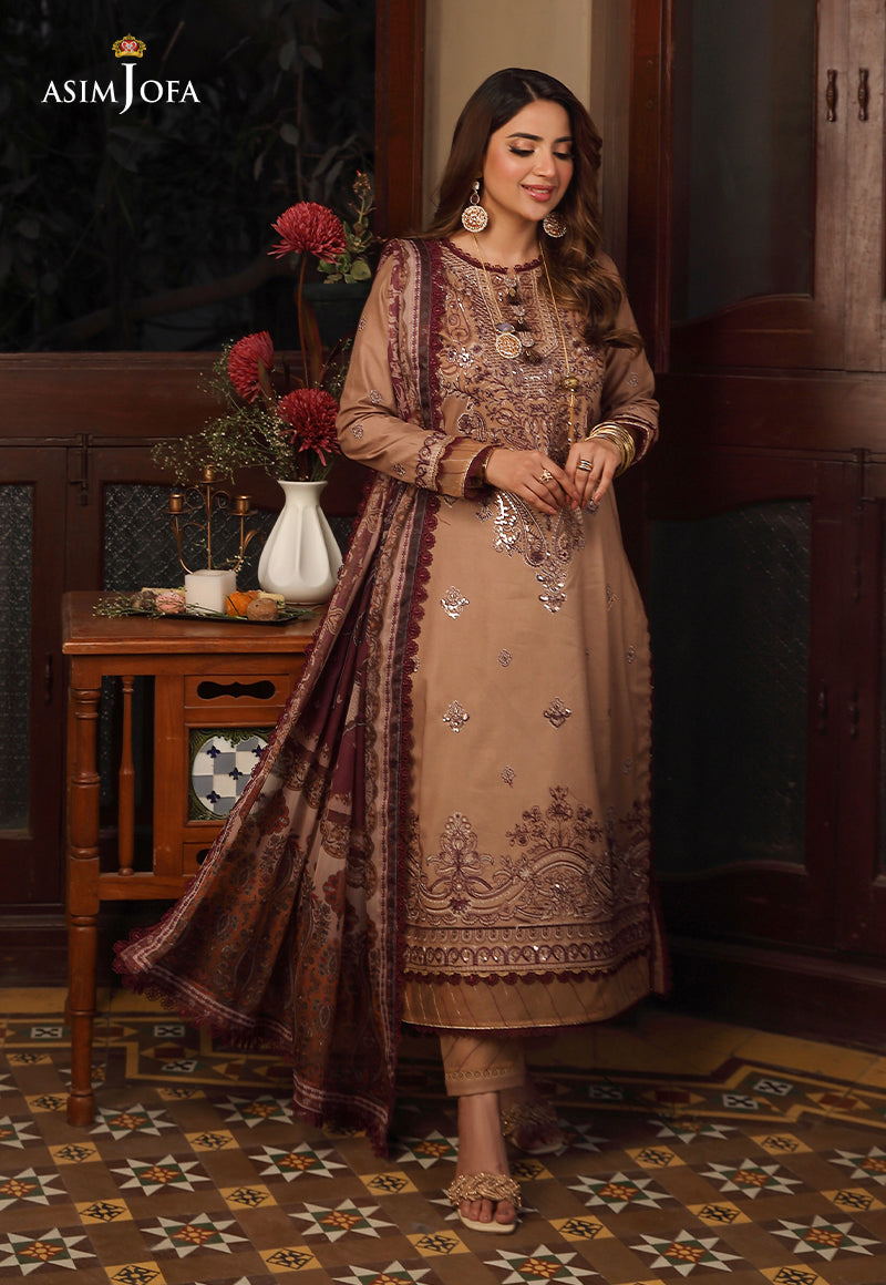 AJZB-20 EMBROIDERED CAMBRIC 3 PCS