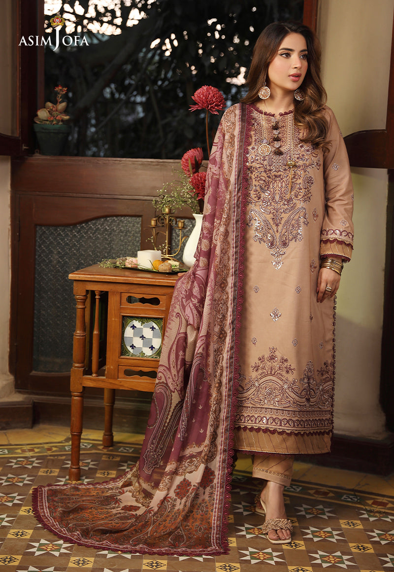 AJZB-20 EMBROIDERED CAMBRIC 3 PCS