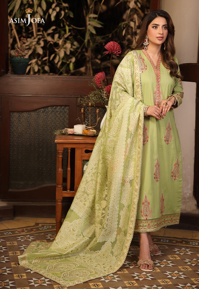 AJZB-24 EMBROIDERED CAMBRIC 3 PCS