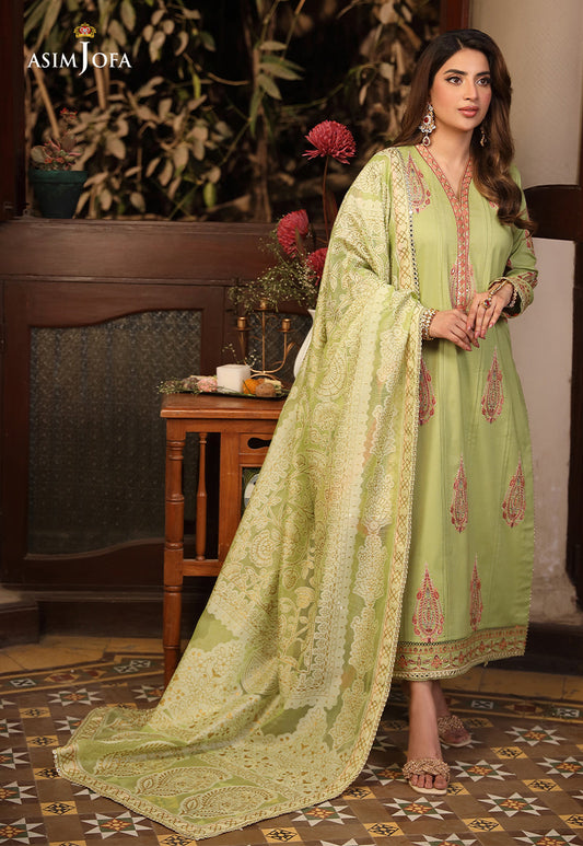 AJZB-24 EMBROIDERED CAMBRIC 3 PCS