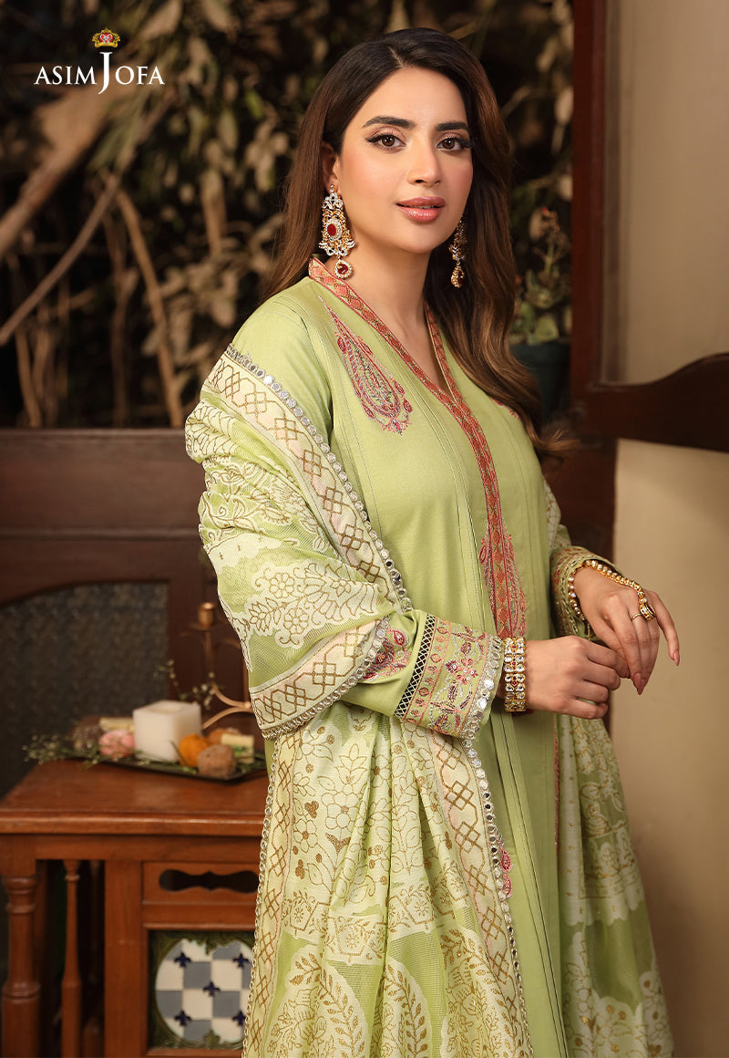 AJZB-24 EMBROIDERED CAMBRIC 3 PCS