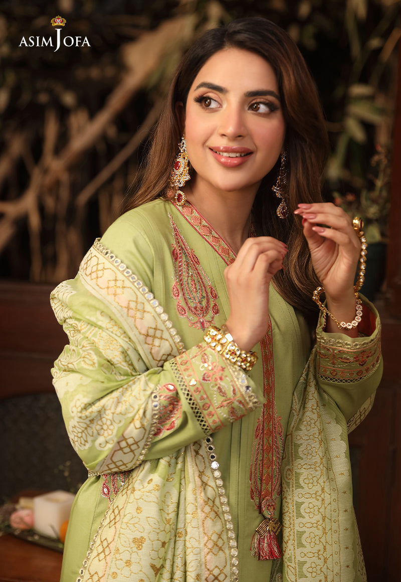 AJZB-24 EMBROIDERED CAMBRIC 3 PCS