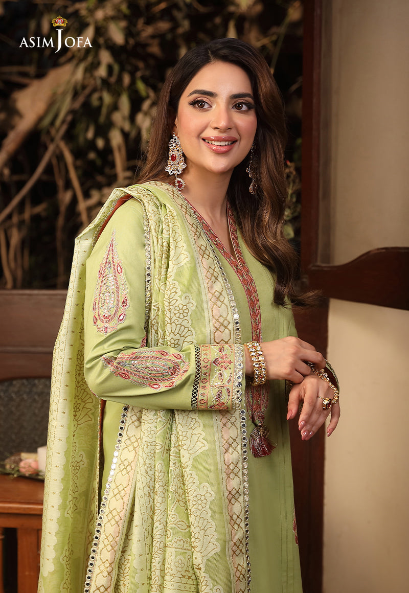 AJZB-24 EMBROIDERED CAMBRIC 3 PCS