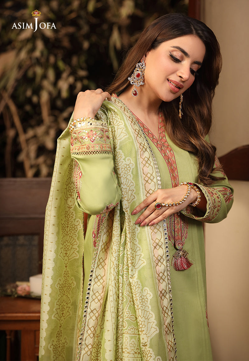 AJZB-24 EMBROIDERED CAMBRIC 3 PCS