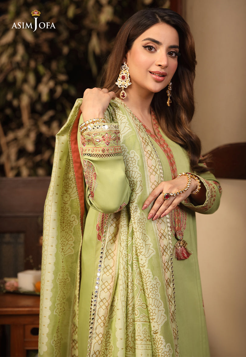 AJZB-24 EMBROIDERED CAMBRIC 3 PCS