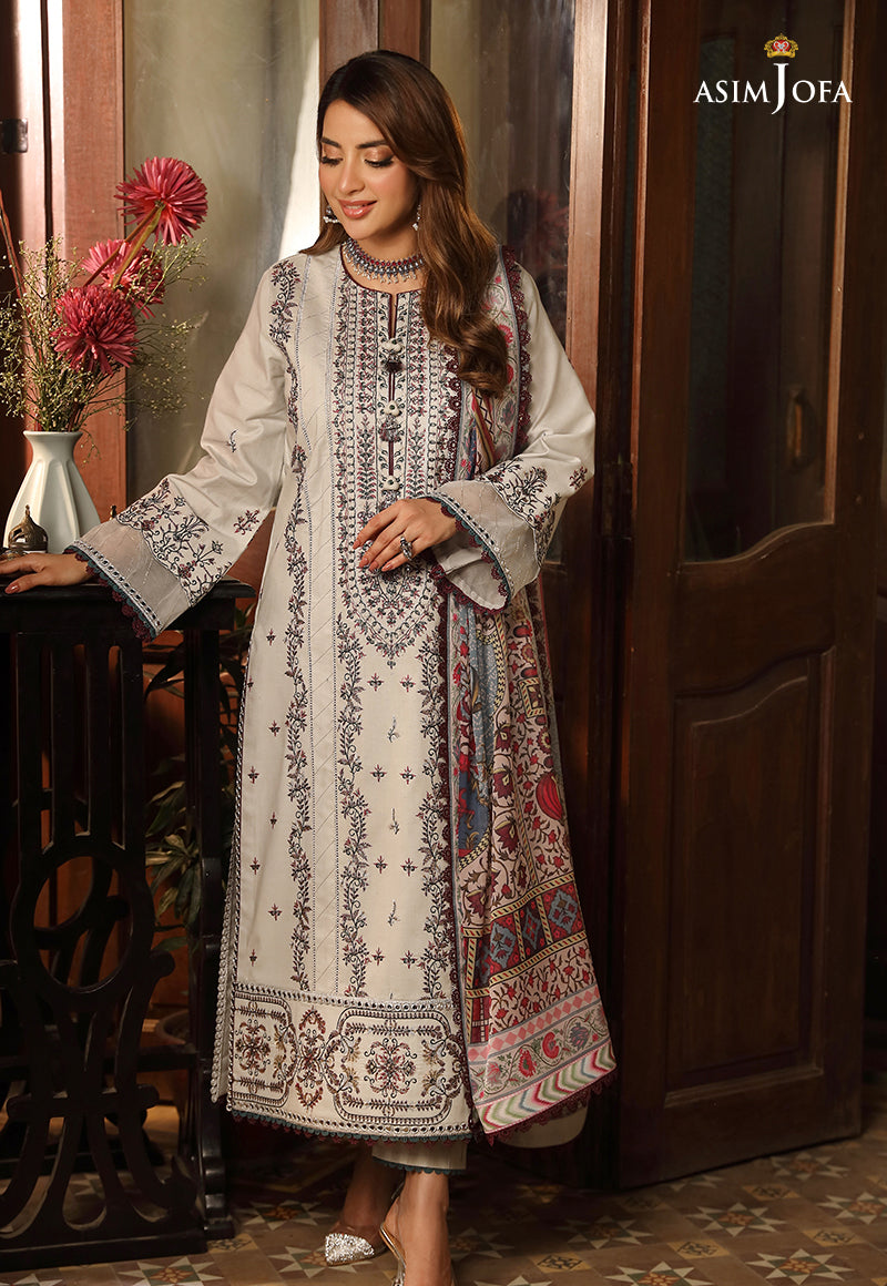 AJZB-10 EMBROIDERED CAMBRIC 3 PCS