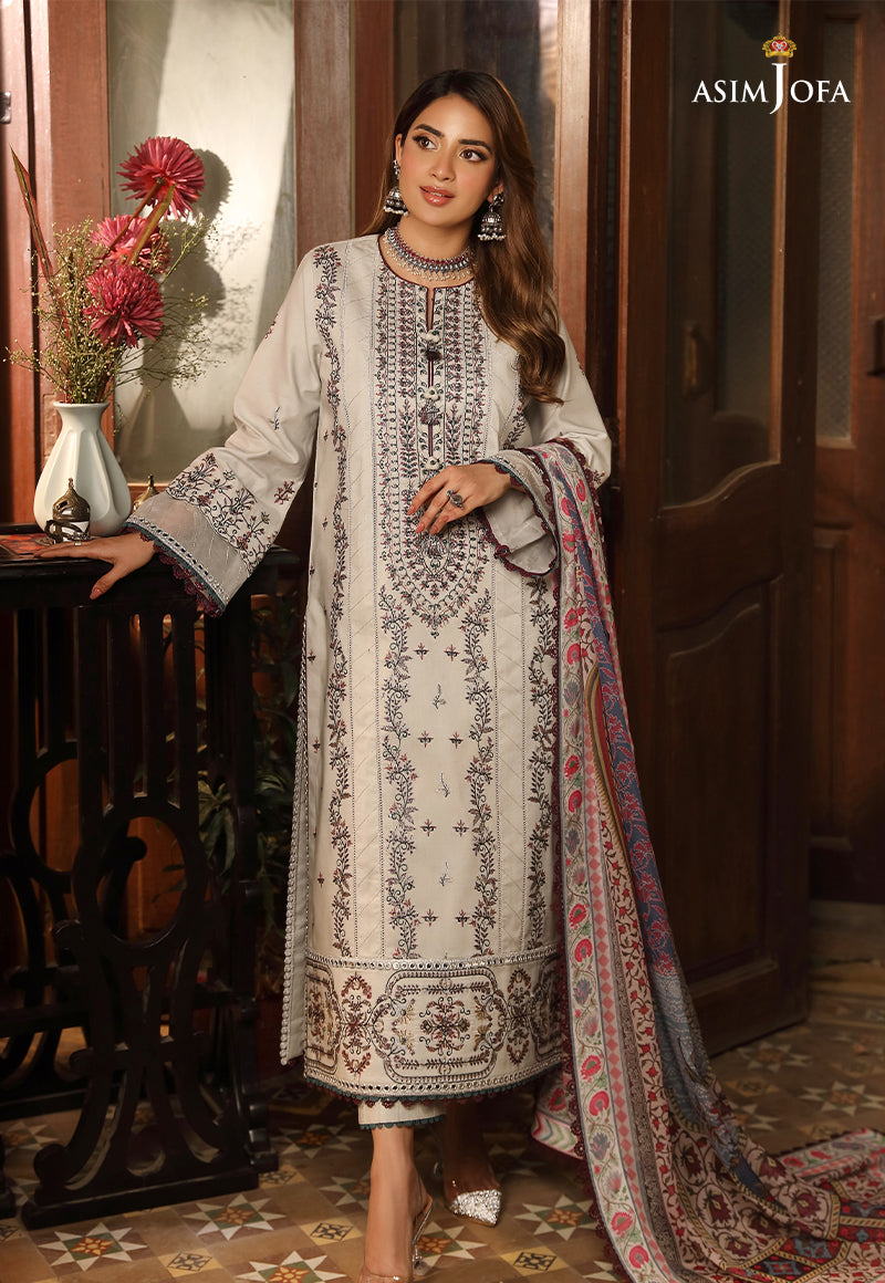 AJZB-10 EMBROIDERED CAMBRIC 3 PCS