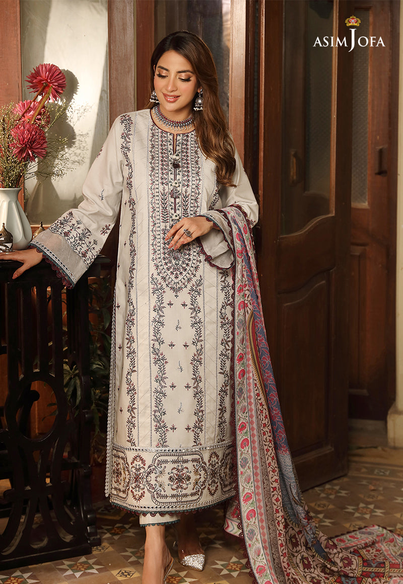 AJZB-10 EMBROIDERED CAMBRIC 3 PCS