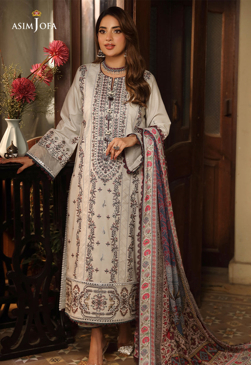 AJZB-10 EMBROIDERED CAMBRIC 3 PCS