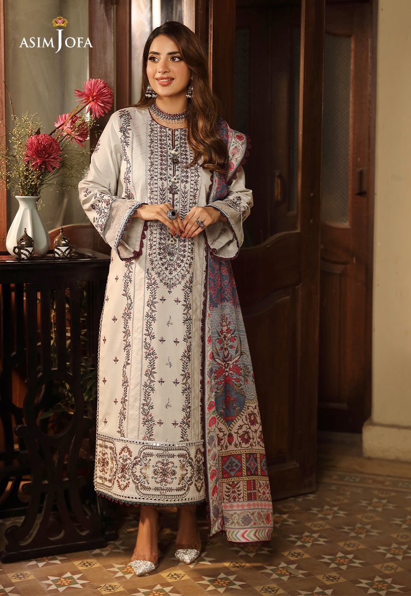 AJZB-10 EMBROIDERED CAMBRIC 3 PCS