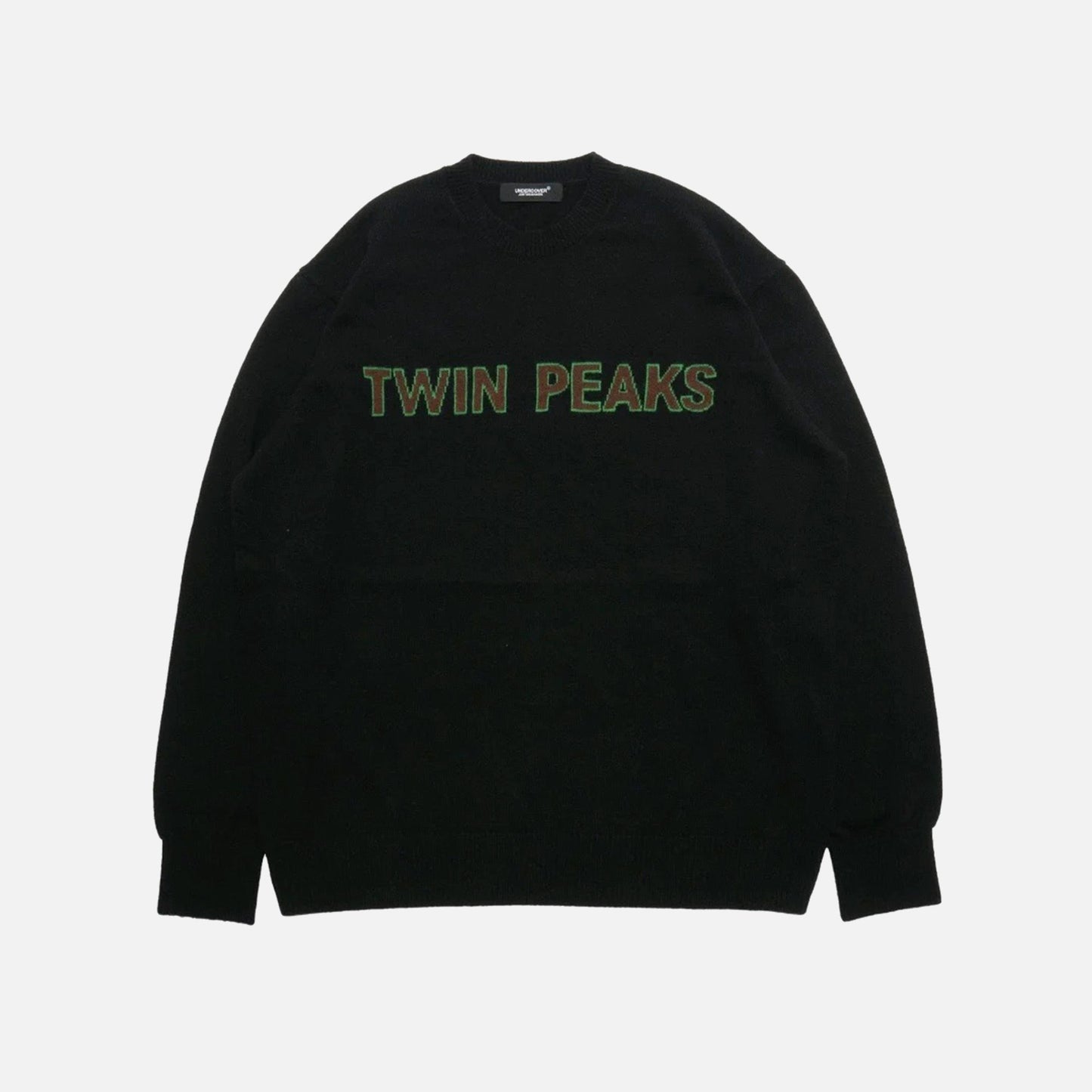 Undercover Twin Peaks Logo Crew Knit - Black