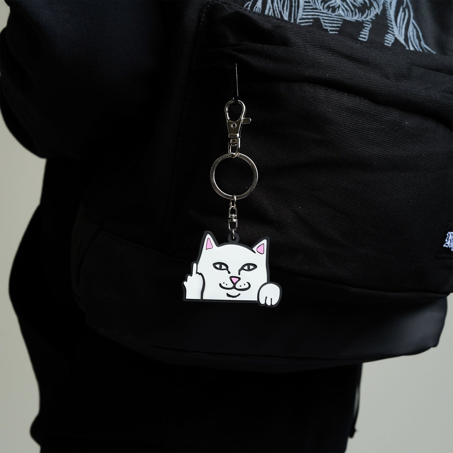 Lord Nermal Rubber Key Chain (White)