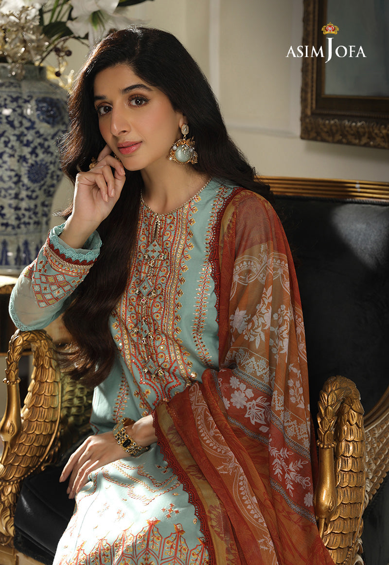 AJAI-37  EMBROIDERED CAMBRIC 3 PCS