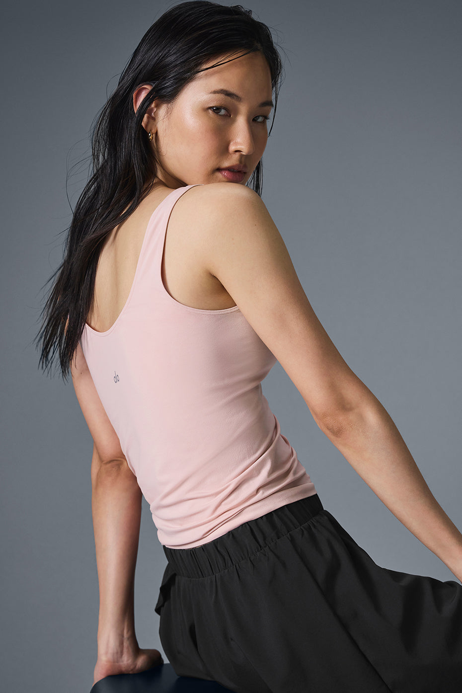 Sheer Glow Tank - Ballet Pink