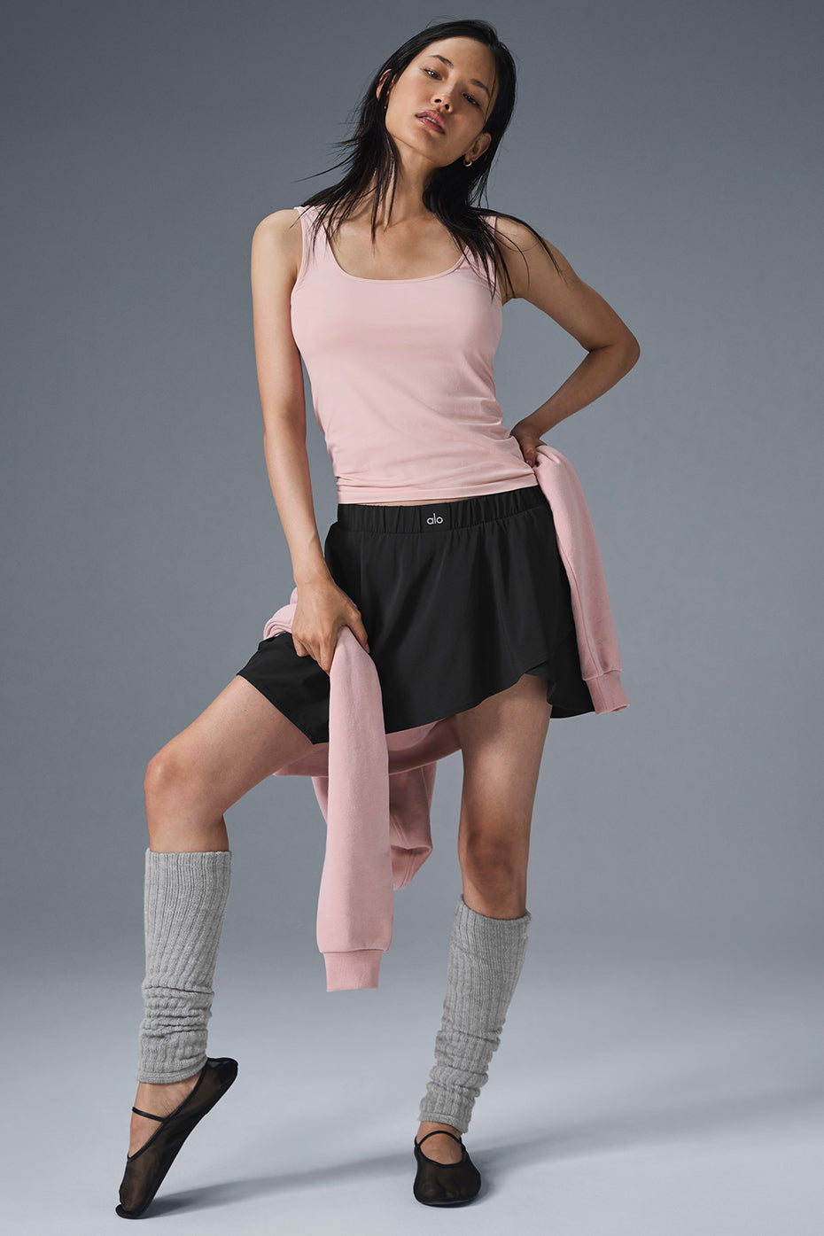 Sheer Glow Tank - Ballet Pink