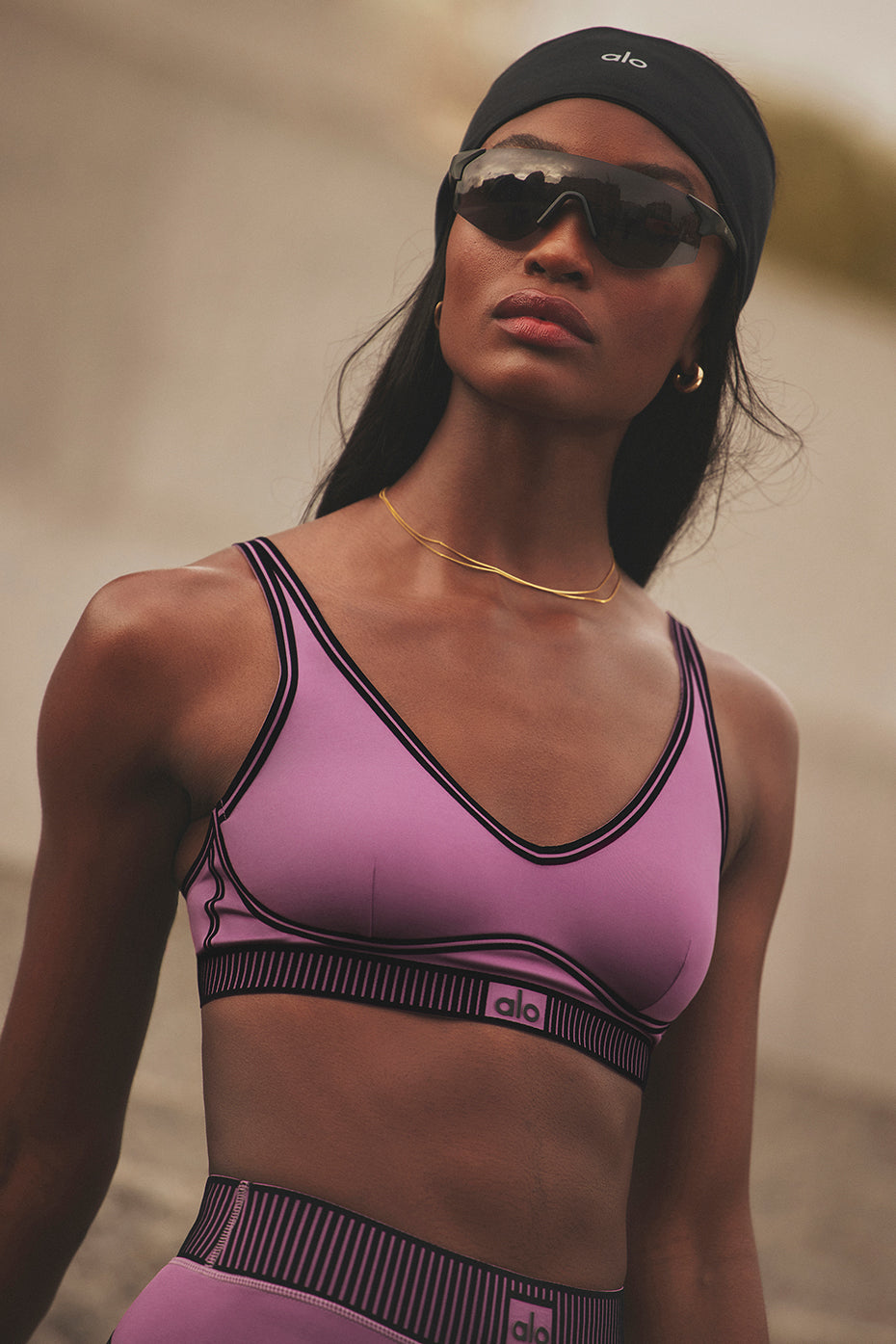 Airlift Line Up Bra - Soft Mulberry