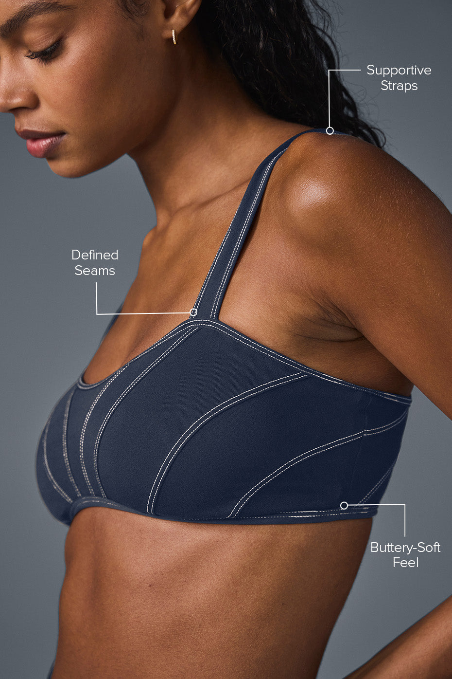 Alosoft Sunray Bra - Navy/Ivory