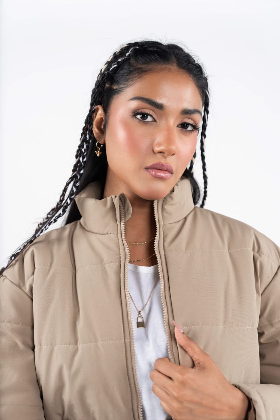 Coated Puffer  Jacket