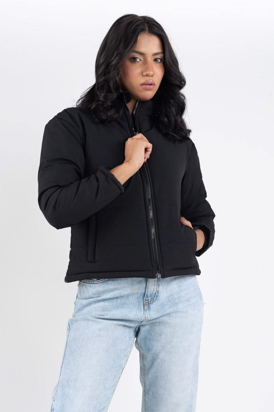 Coated Puffer  Jacket