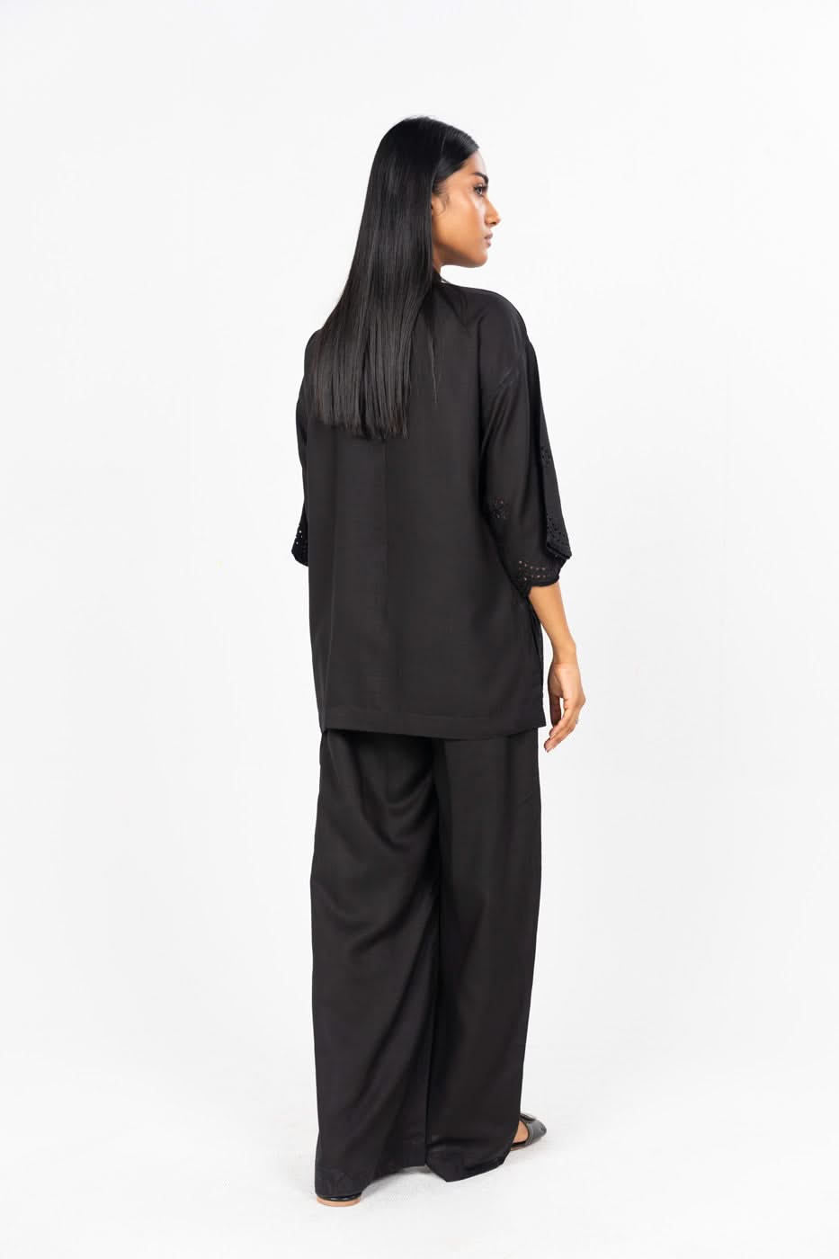 Stitched - 2 Pc Embroidered Raw Silk Outfit