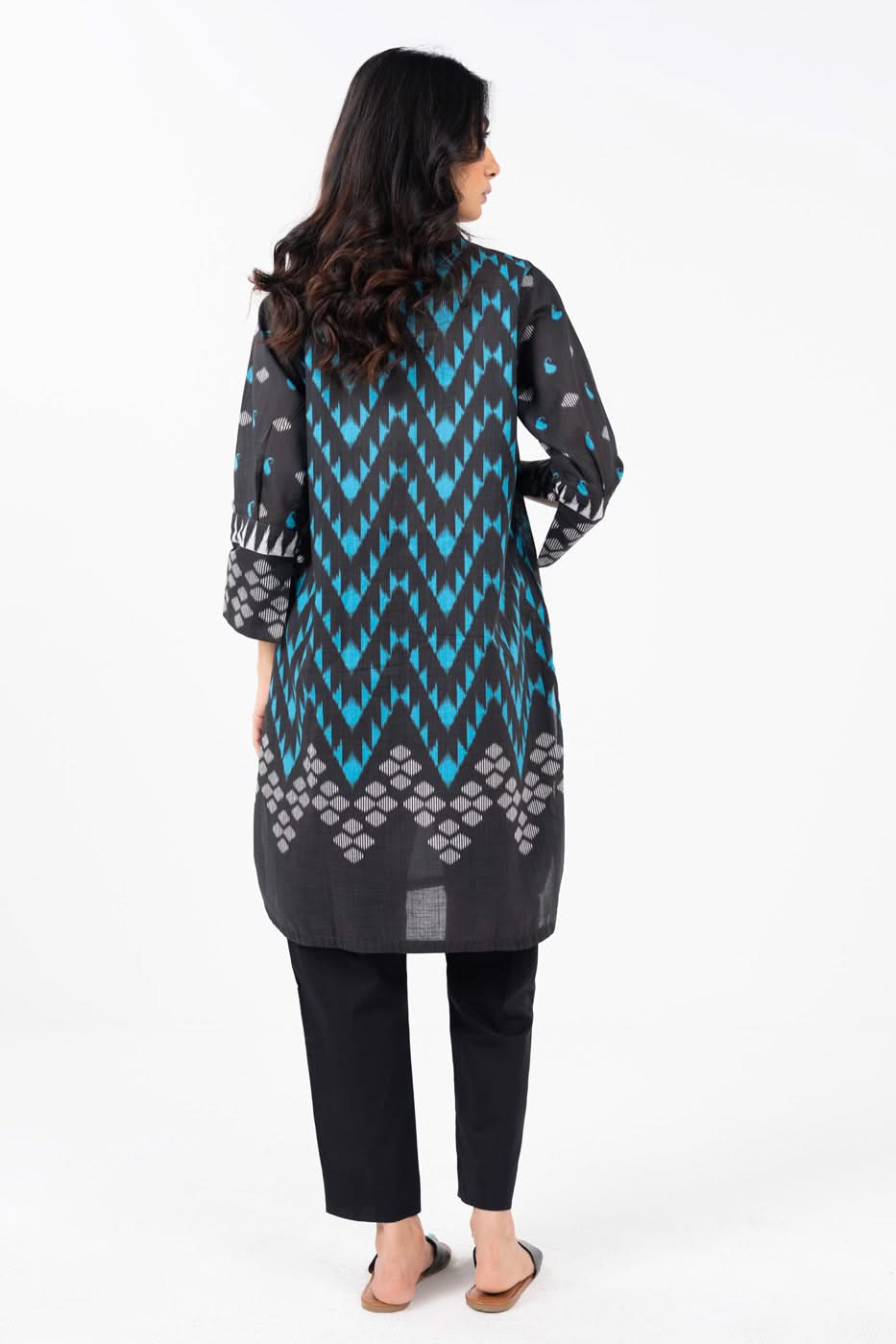 Stitched - Printed Slub Kurti