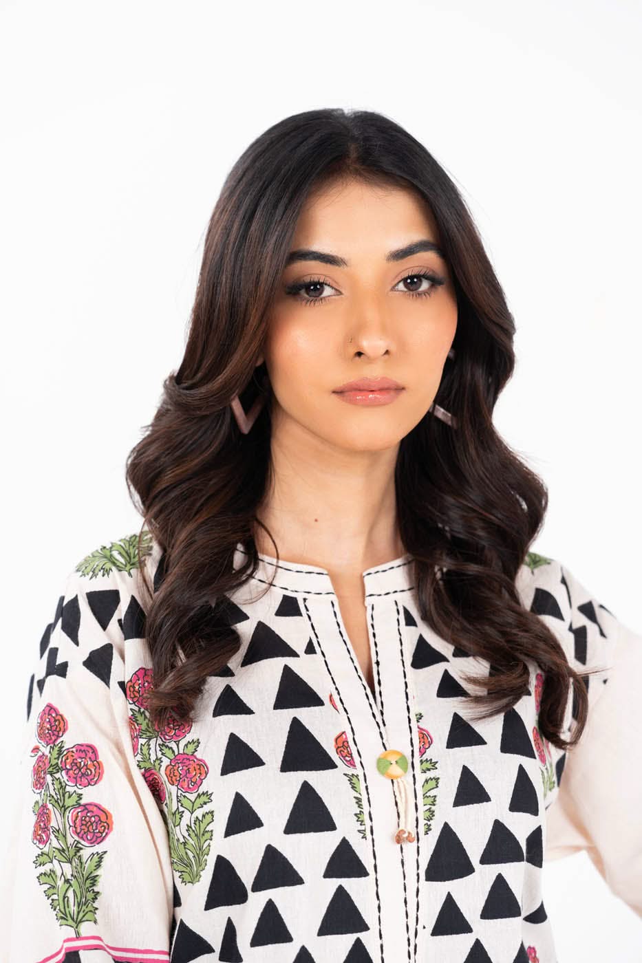 Stitched - 2 Pc Printed Irish Lawn Outfit