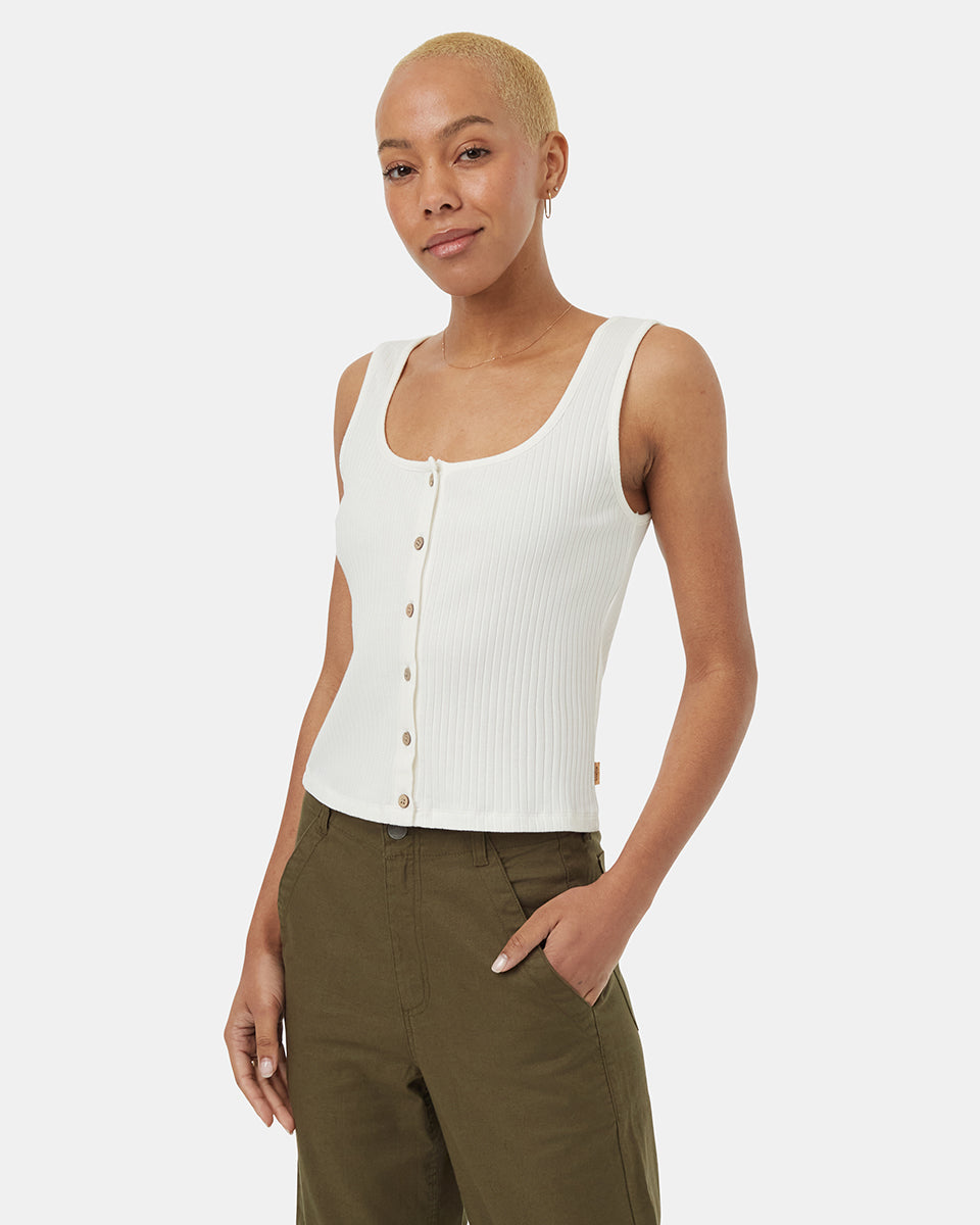 Rib Button Front Tank