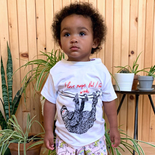 I Love Naps But I Stay Woke Kids Tee
