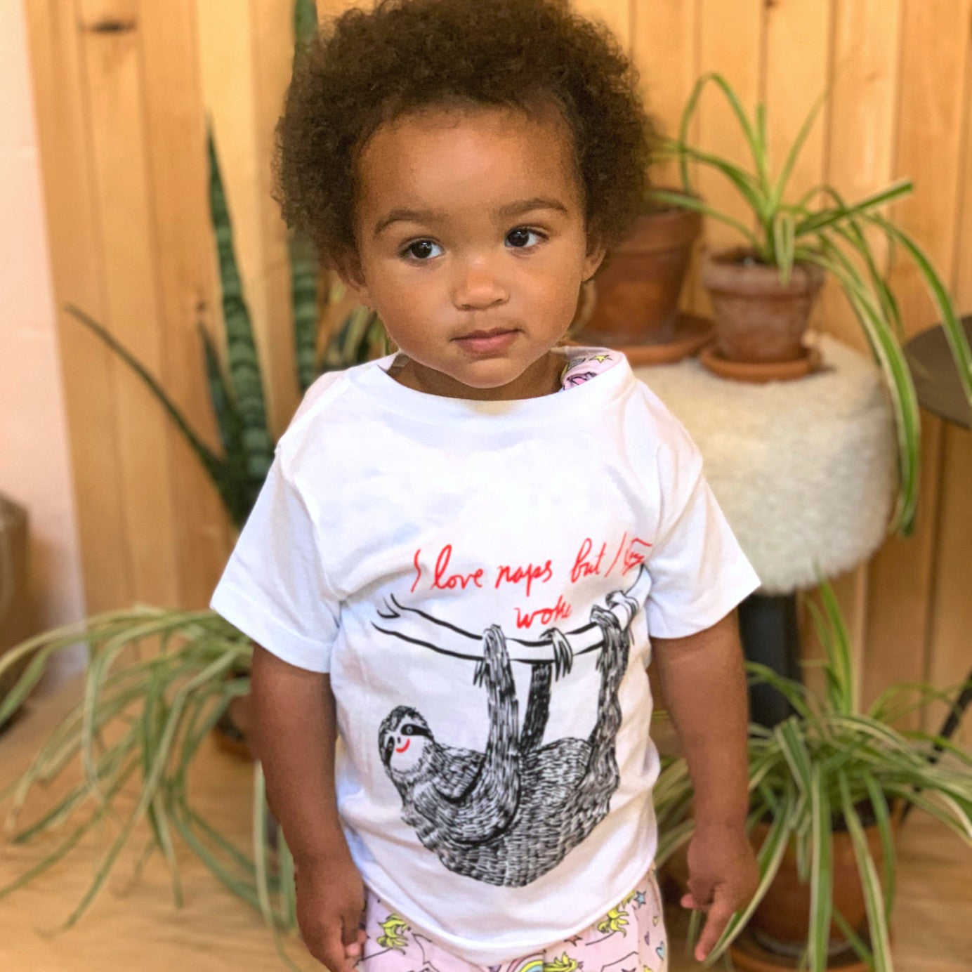 I Love Naps But I Stay Woke Kids Tee