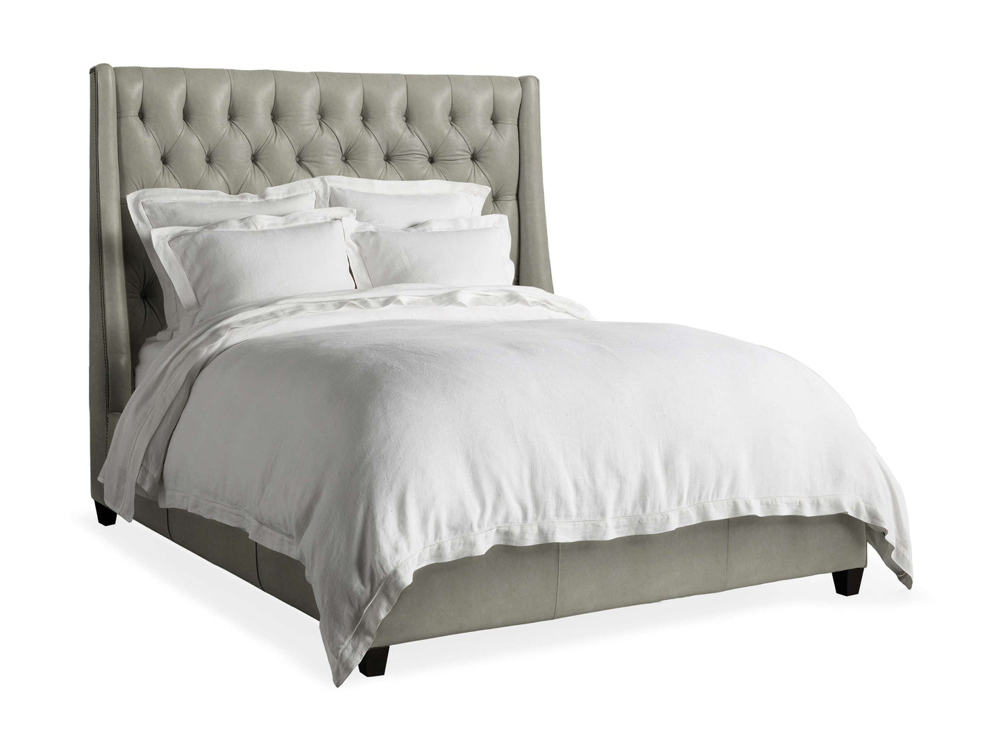 Devereaux Leather Tufted Bed