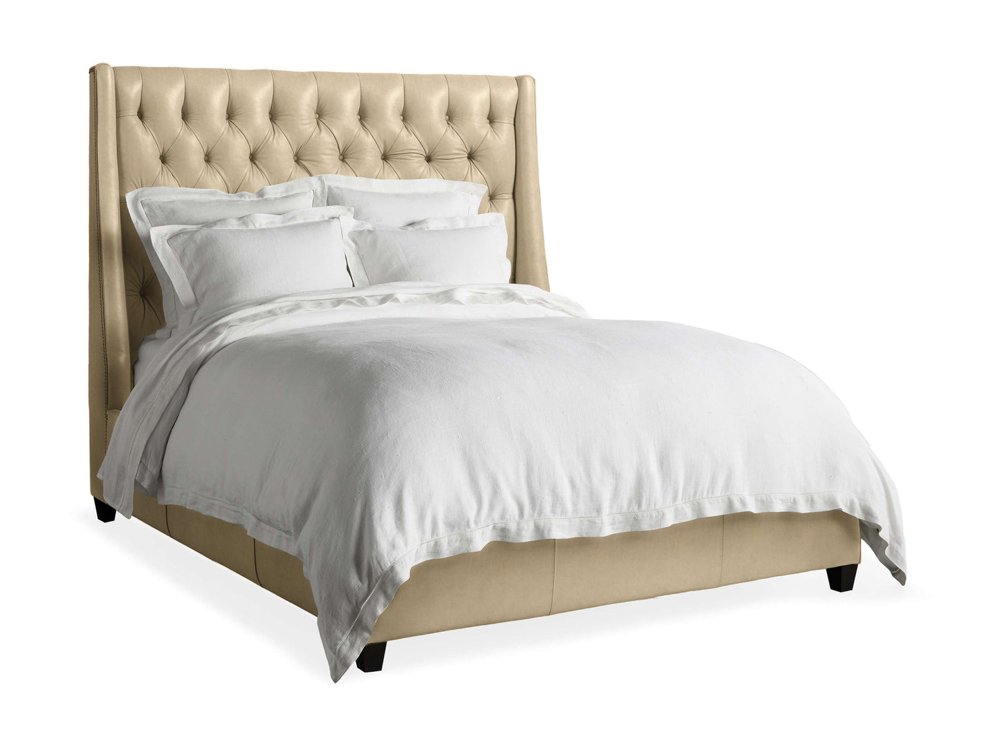 Devereaux Leather Tufted Bed