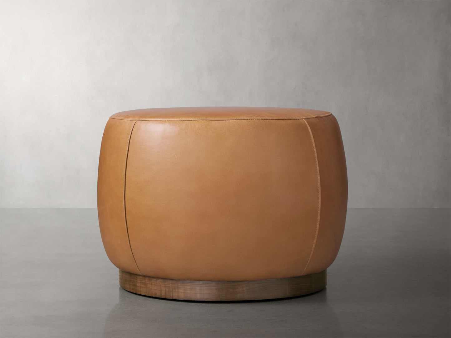 Ryles Leather Plinth Ottoman
