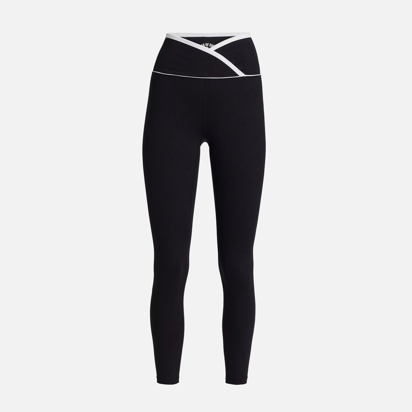 Year Of Ours Ribbed Two Tone Veronica Legging - Black