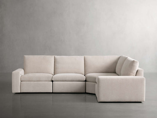 Kipton Wide Arm Four Piece Motion Sectional