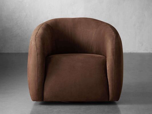 Fresno Leather Swivel Chair