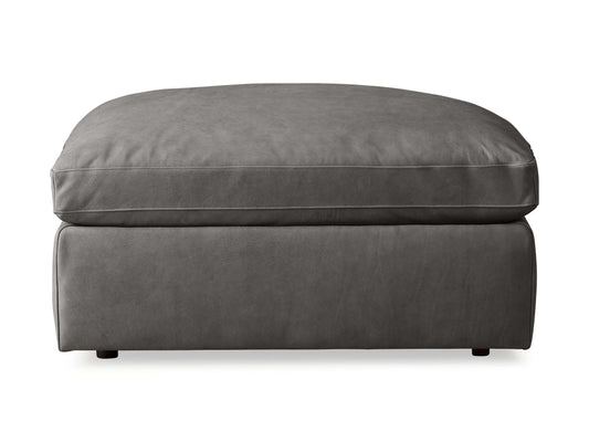 Beale Leather Square Ottoman