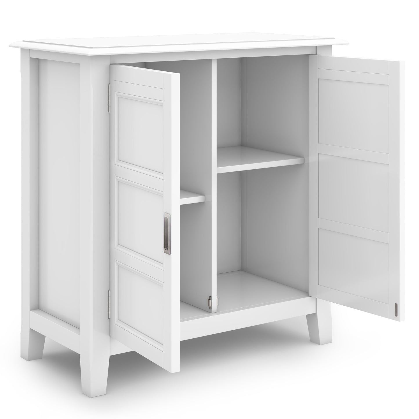 Fracture Storage Cabinet with 2 Doors and Tapered Legs