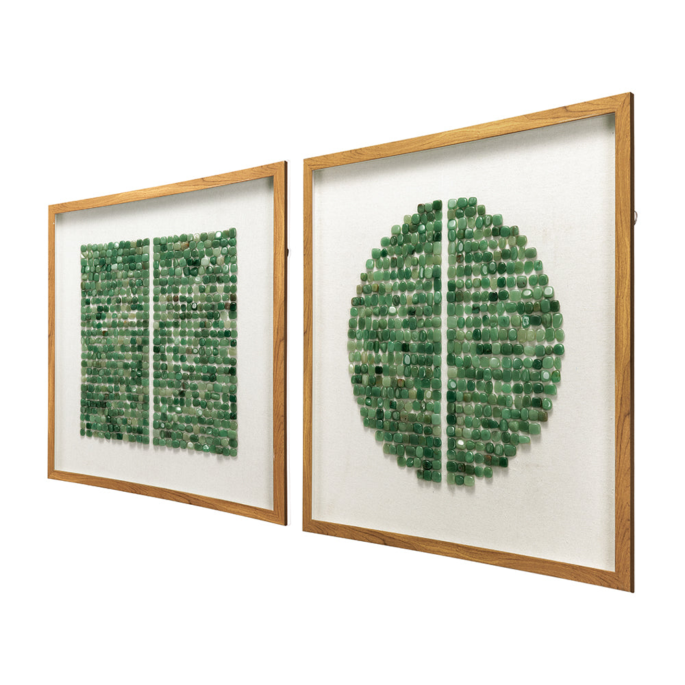 Elos Stone Shadow Boxes Wall Art, Set of 2