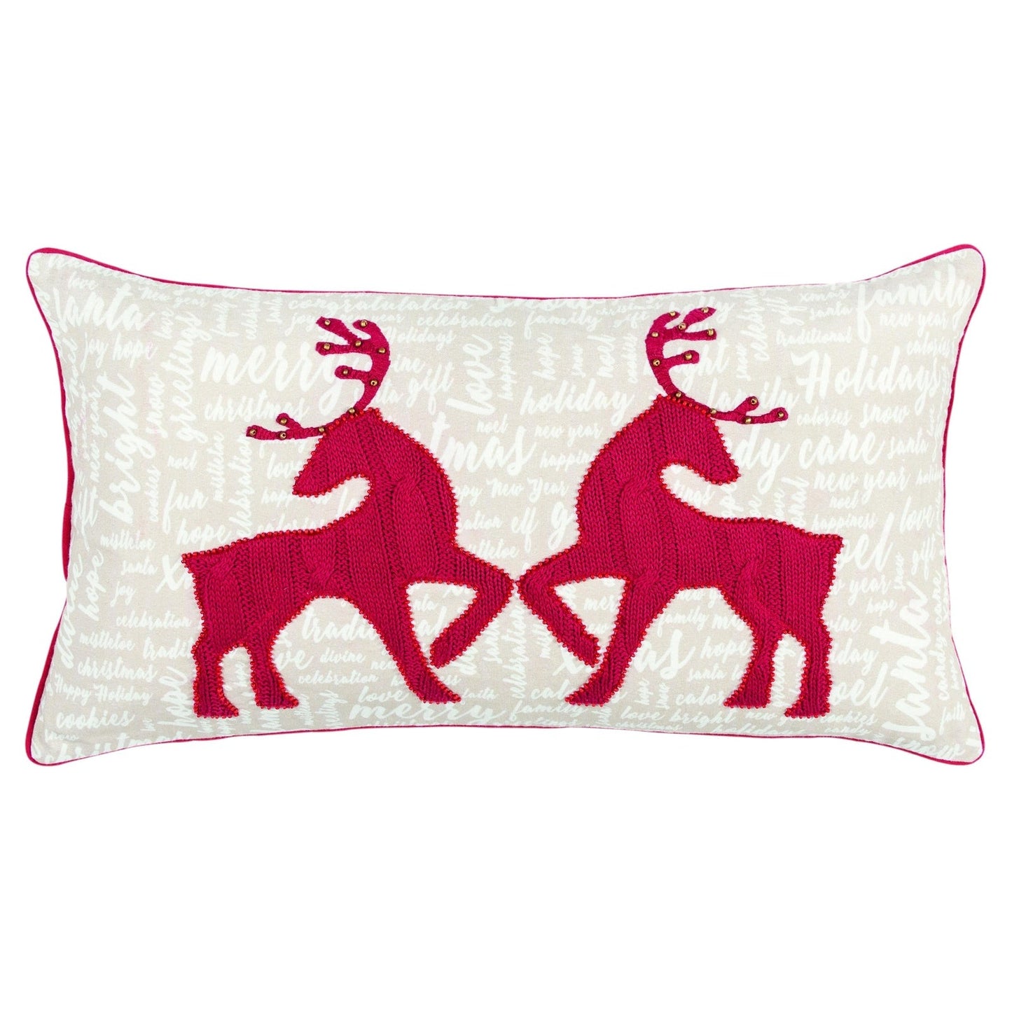 Reindeer Throw Pillow
