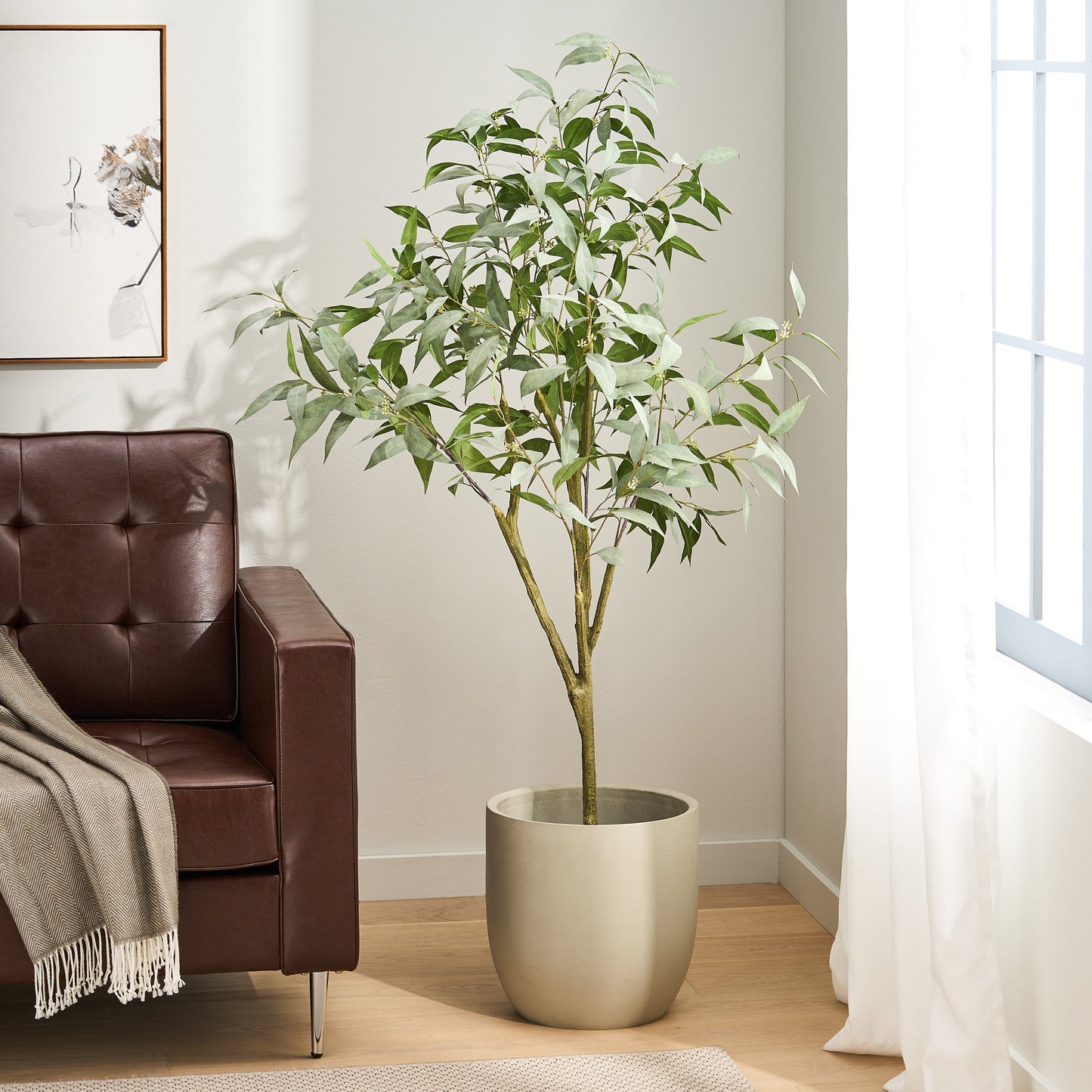 Versatile Artificial Eucalyptus Leaves Bonsai