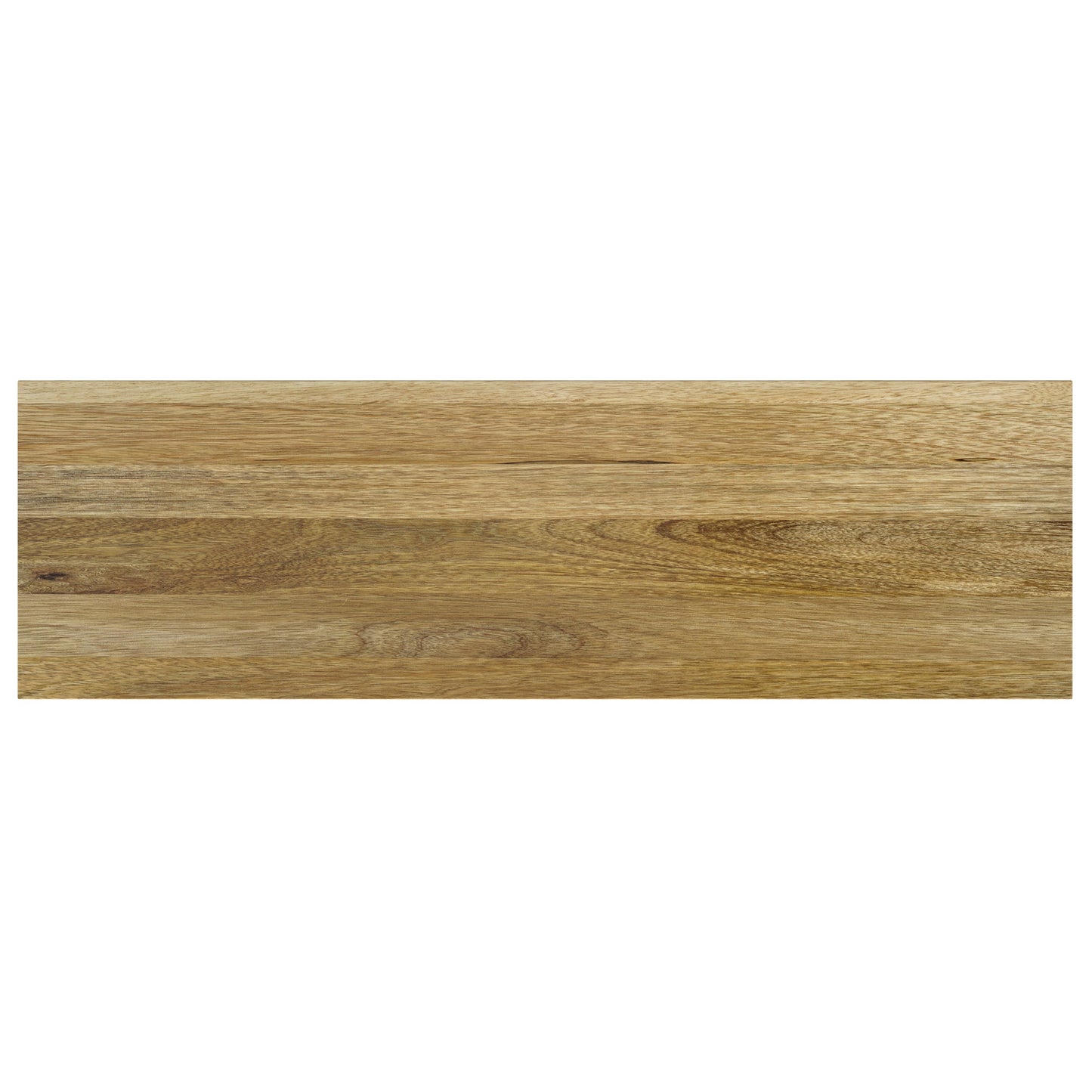 Wooden Bench with Metal Trestle Style Support