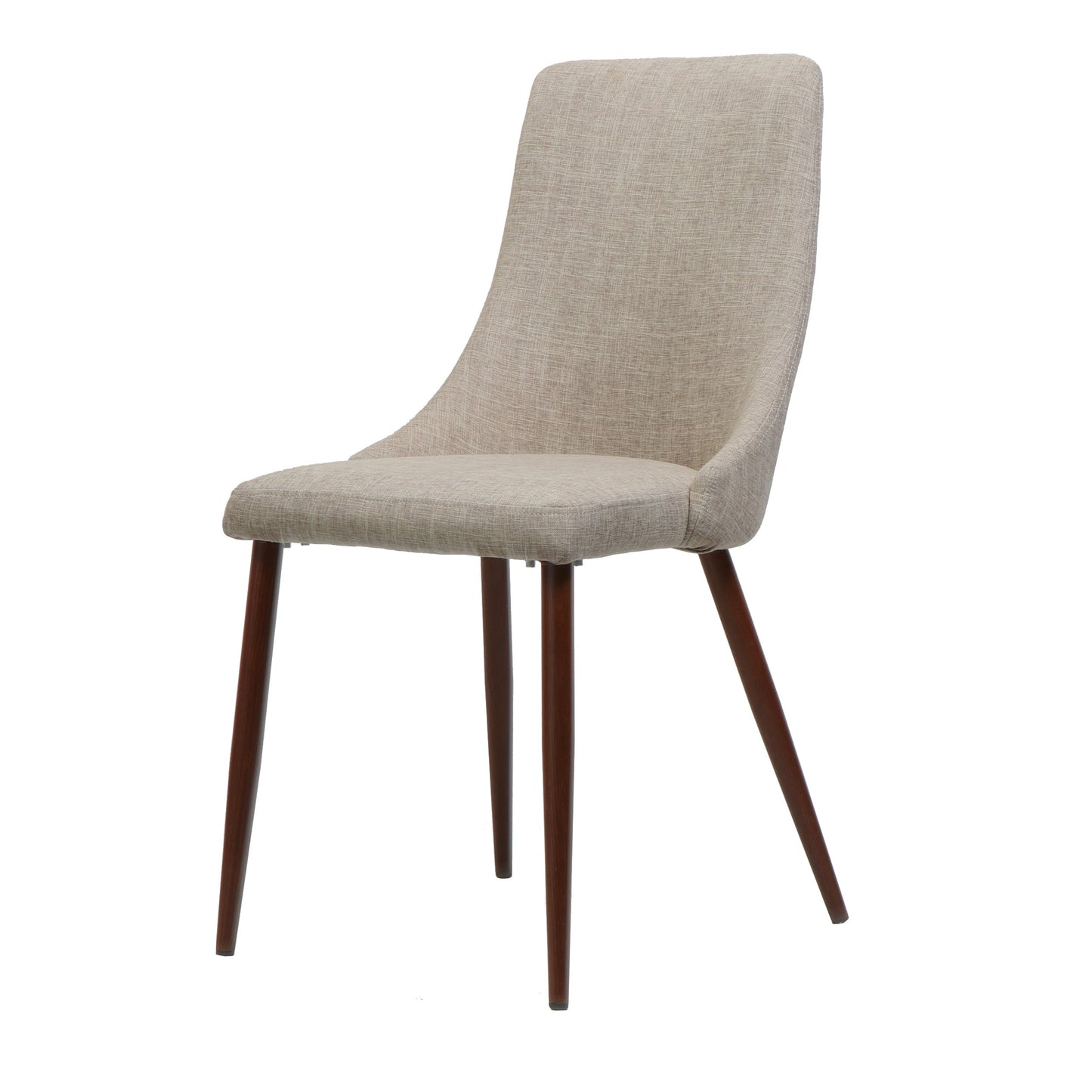 Psyche Upholstered Dining Chair with Wood Legs, Set of 2
