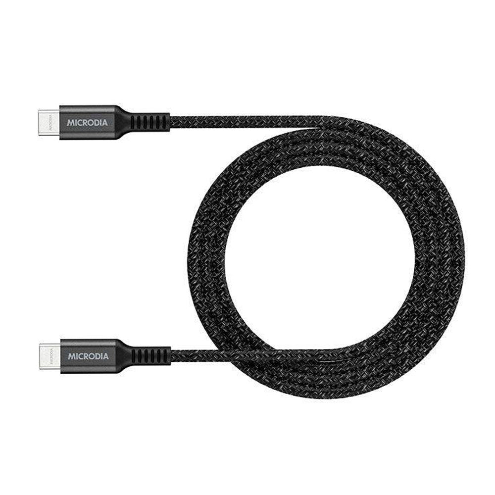 Microdia ExeCable Tweed PD100W USB-C Cable 1.3m (Charcoal)
