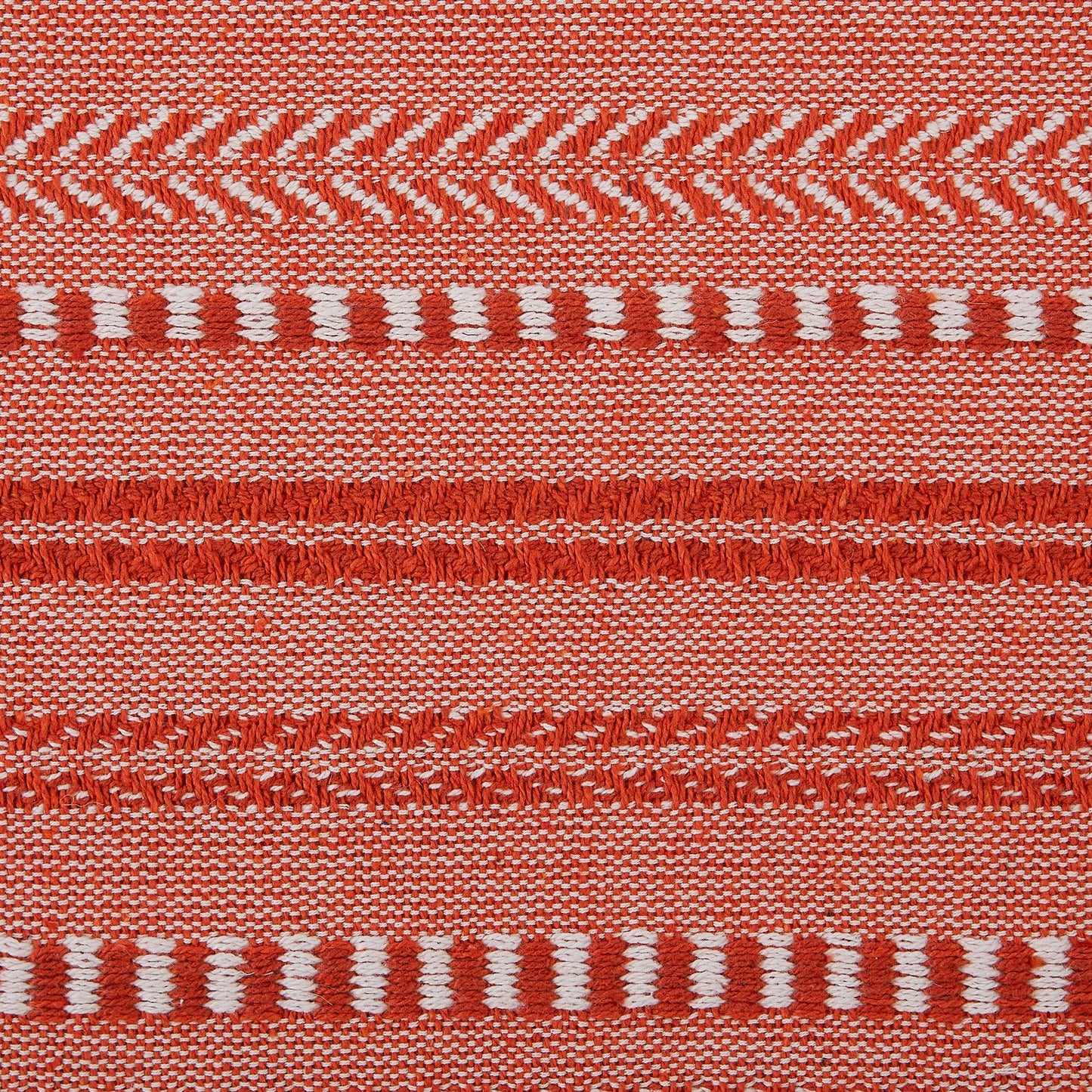 Vintage Red Braided Stripe Table Runner 15X108