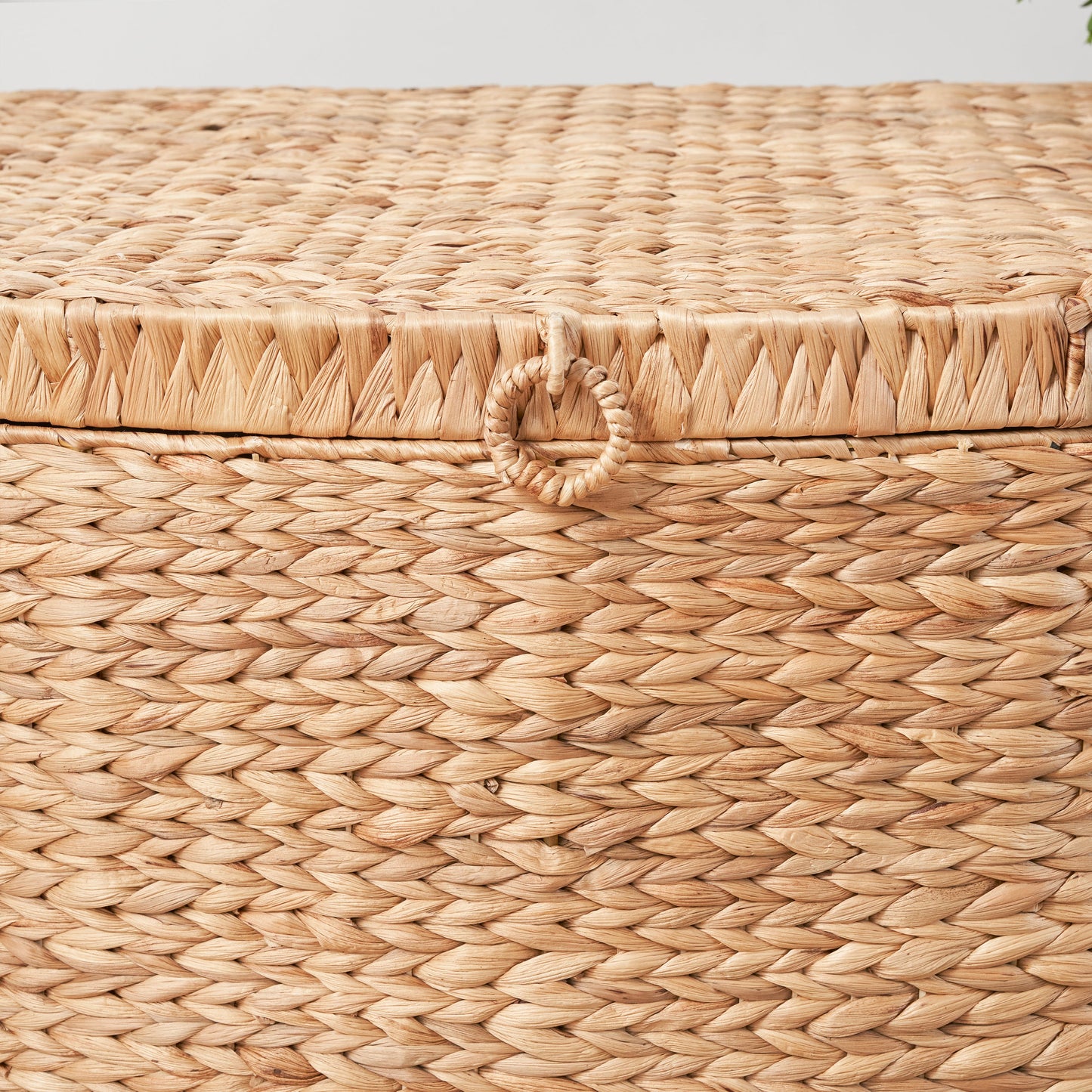 Woven Wicker Storage Basket with Handle